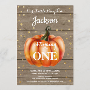 Ouro rústico do convite do aniversário da queda 