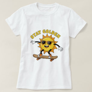 Ouro Skateboard Sun T-Shirt - RetroLegal