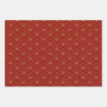 Ouro Vermelho Dourado do ano de coelho chinês Zodi