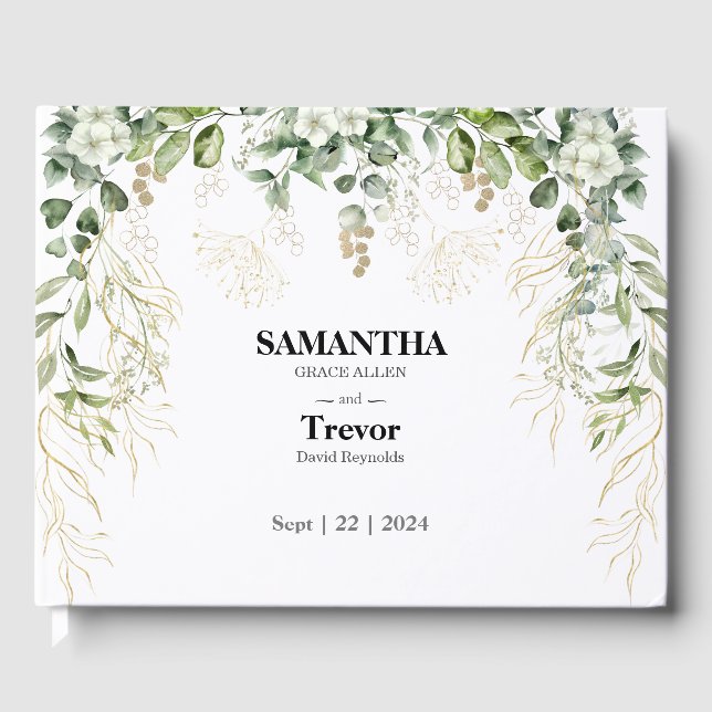 Ouro Vozes: Um Livro De Convidados De Casamento Bo (Frente)