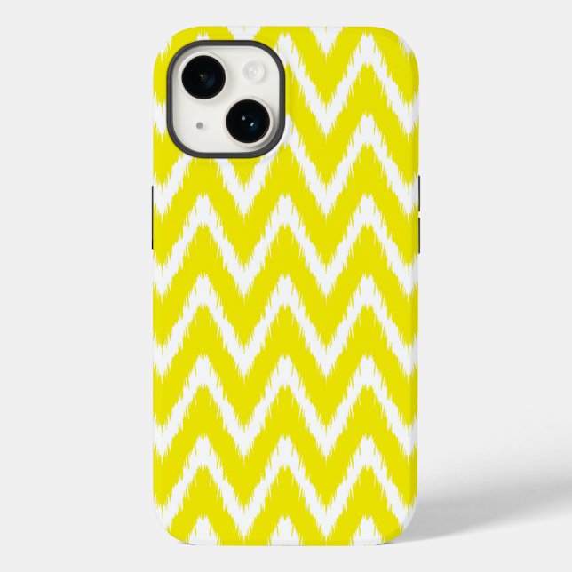 Ouro Yellow Asian Moods Ikat Chevrons (Verso)