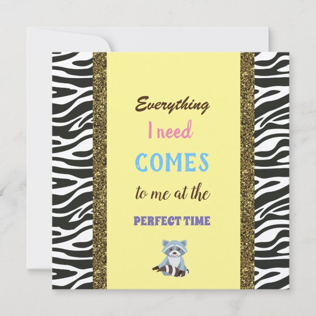 ouros, Afirmação, guaxinim (Frente)