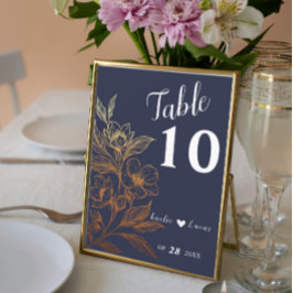 "Ouros De Amor" | Número da tabela de casamento