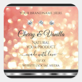 Ouros de etiquetas de produto vermelho claro e Dou