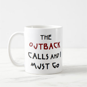 outback chama caneca de café