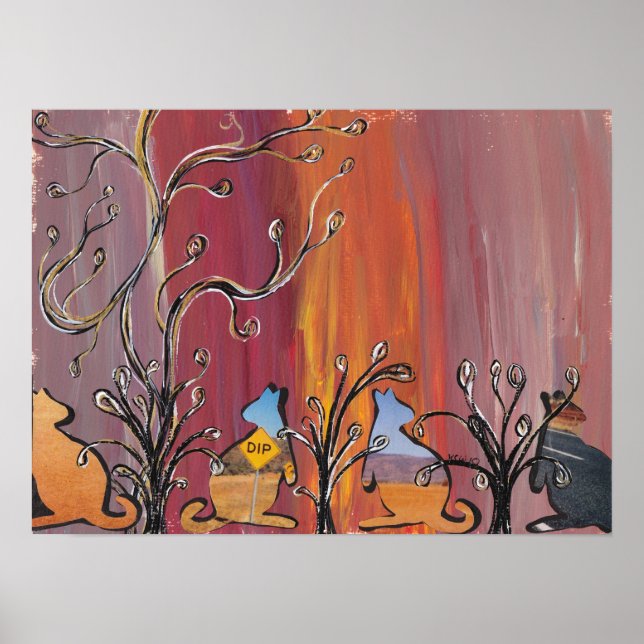 Outback Kangaroos Poster (Frente)