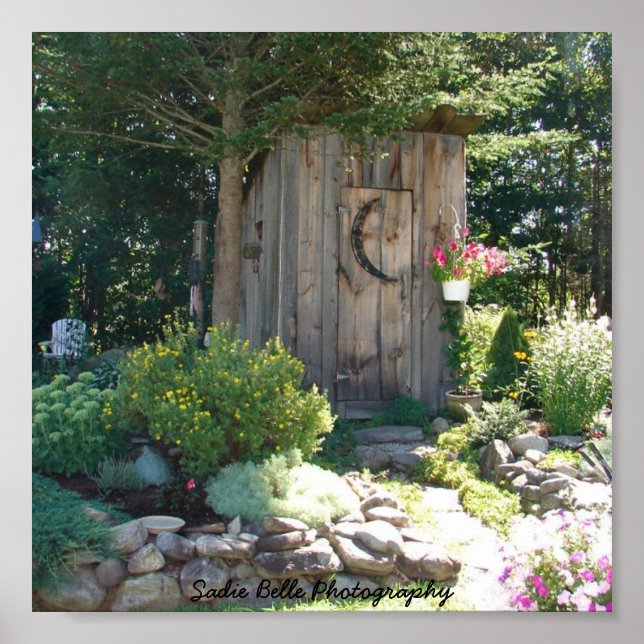 Outhouse em Maine Poster (Frente)