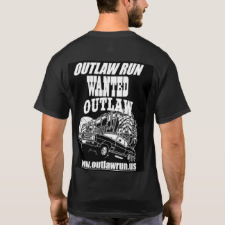 Outlaw Run T-Shirt com design atrás