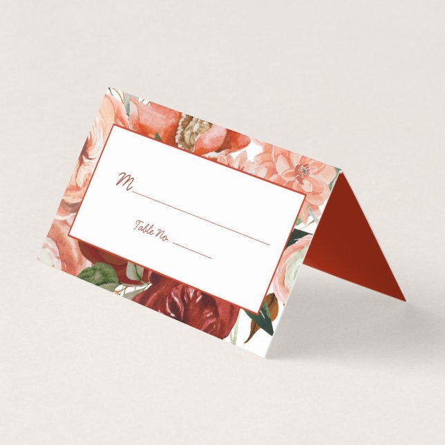 Outono Boho Floral Aquarela  (Frente)