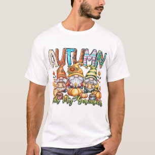 Outono Com Meus Gnomos Camiseta Clássica.png