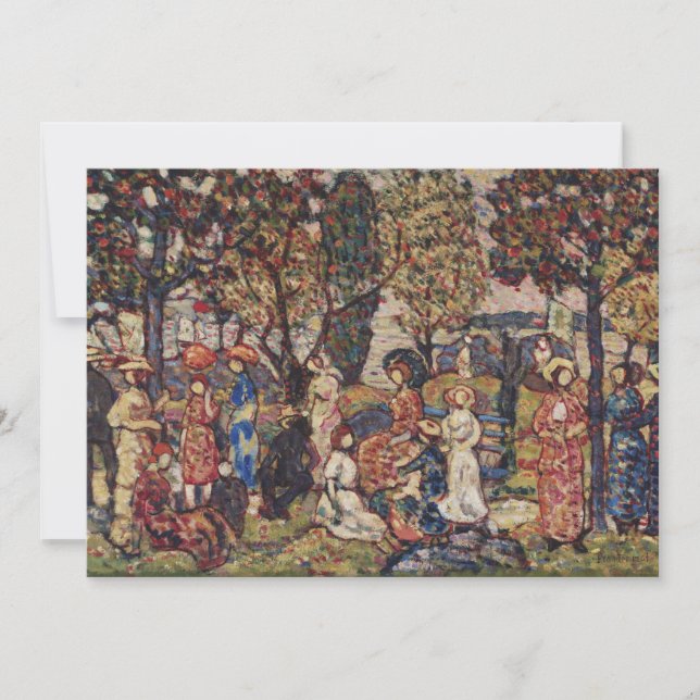Outono de Maurice Prendergast, Vintage Fine Art (Frente)