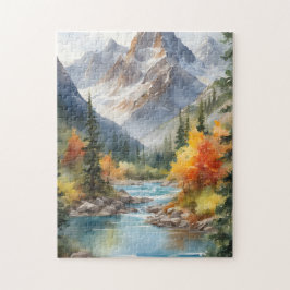 Outono em Quebra-cabeça de Montanhas