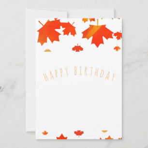 outono feliz aniversário