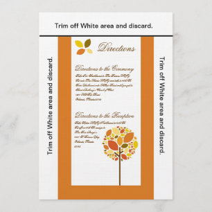 outono moderno do cartão dos sentidos 3.5x6