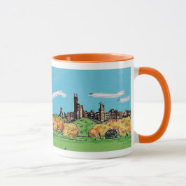 Outono na caneca de Chicago
