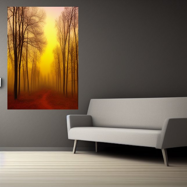 Outono na floresta | AI Art Poster (Criador carregado)
