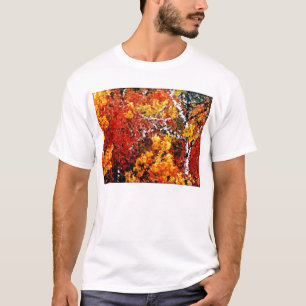 Outono na Floresta - Pintura de T-shirt