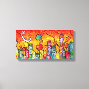 Outono nas canvas da galeria da cidade