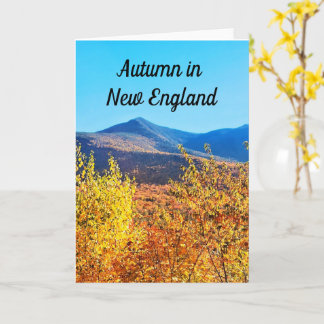 outono no cartão New England