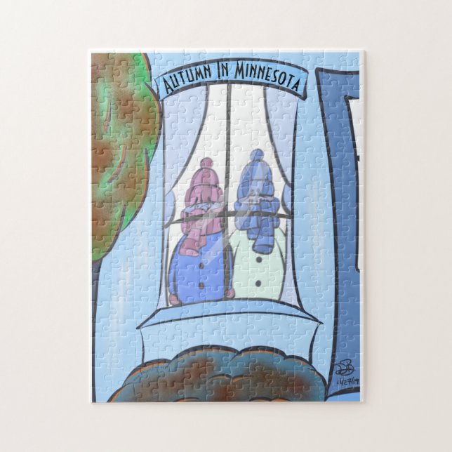 Outono no Minnesota Jigsee Quebra-cabeça (Vertical)