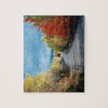 Outono no quebra-cabeça de Nova Inglaterra