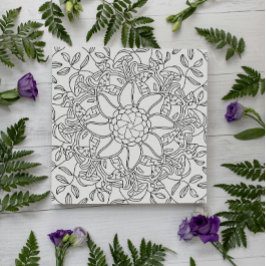 Outono Pacífico: Cartão de Coloração Florestal