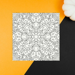 Outono Pacífico: Cartão de Coloração Mágica do Hal