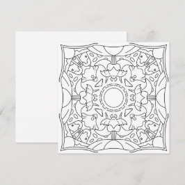 Outono Pacífico: Cartão de Coloração Noturna Spook