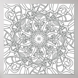 Outono Pacífico: Poster de Coloração de Folhagem d