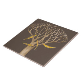 outono tardio num Azulejo cerâmico (B)