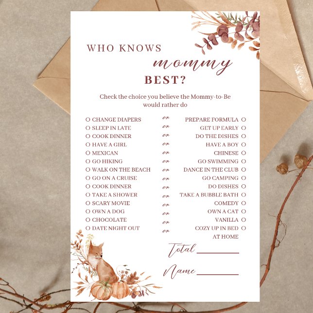 Outono Terracotta Fox Pumpkin Que Conhece Mamães (Criador carregado)