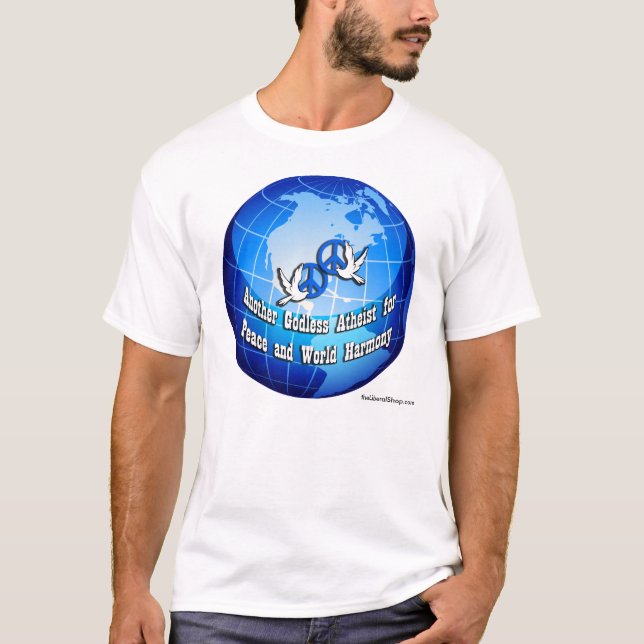 Outra Camiseta Básica Ateu Sem Deus: (Frente)