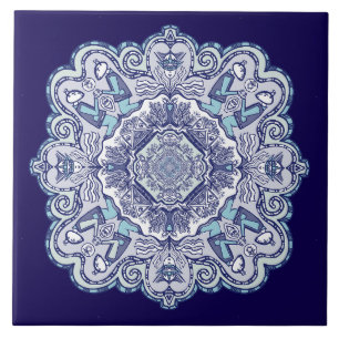 Outra china azul inspirou o Azulejo de cerâmica de