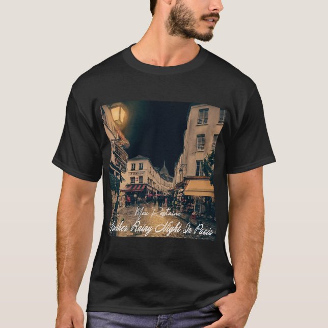 Outra Noite Chuvosa Na Camiseta Paris (Frente)