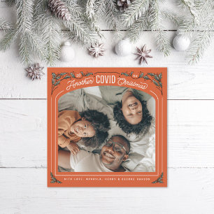 Outro Cartão de Férias de Natal Holly COVID