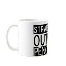 Outta reto escreve a caneca