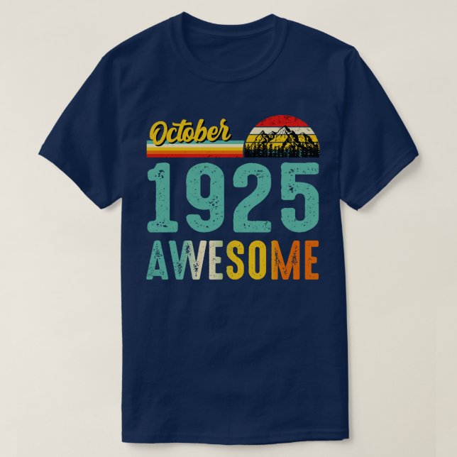 Outubro de 1925 Camisa de Presente de Aniversário  (Frente do Design)