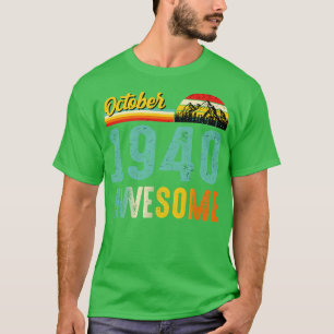 Outubro de 1940 Camisa de Presente de Aniversário