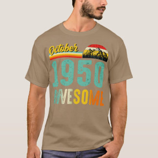 Outubro de 1950 Camisa de Presente de Aniversário 