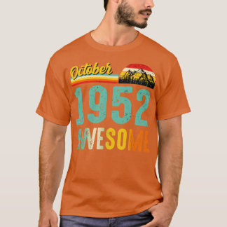 Outubro de 1952 Camisa de Presente de Aniversário