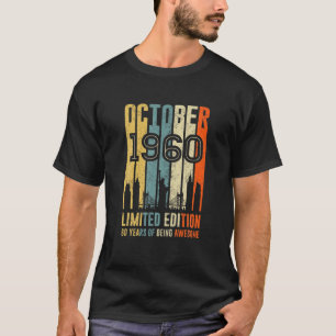 Outubro De 1960 T Camisa De 60 Anos 1960 Nascido