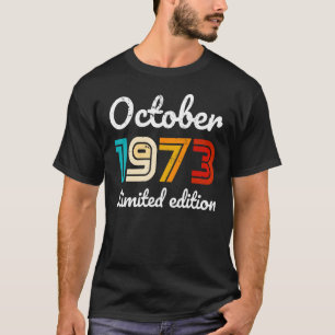 Outubro de 1973 Camisa De 50 Anos De Idade 1973 50