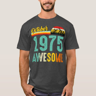 Outubro de 1975 Camisa de Presente de Aniversário 