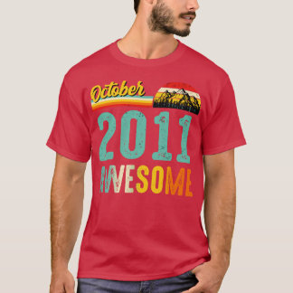 Outubro de 2011 Camisa de Presente de Aniversário 