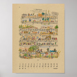 Outubro Happy Notes Calendar 2022 Poster