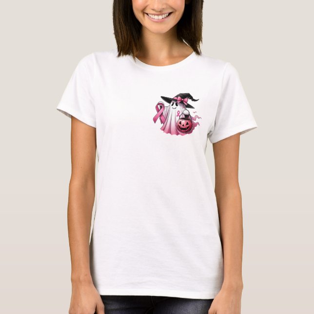 Outubro Vestimos camiseta da mulher rosa (Frente)