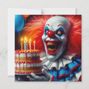 Ouvi Que É Seu Aniversário Cartão de Palhaço de Te
