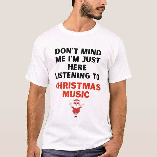 Ouvir T-shirt musical de Natal (Frente)