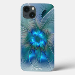 Ovações de Pé, Nome de Arte Fractal Azul Abstrata