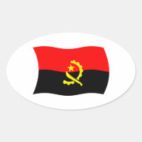 Adesivo da Bandeira de Angola